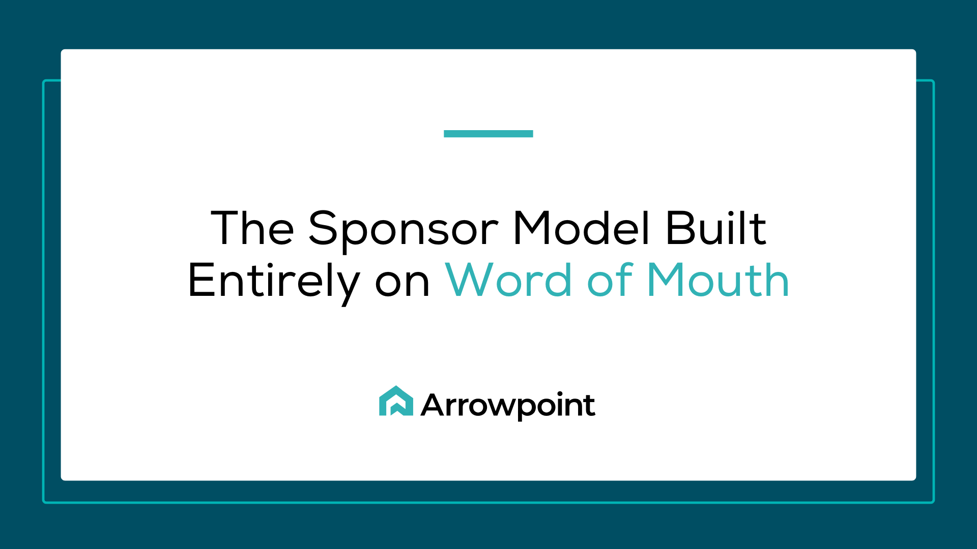 2C1 - 2 - sponsor model word mouth