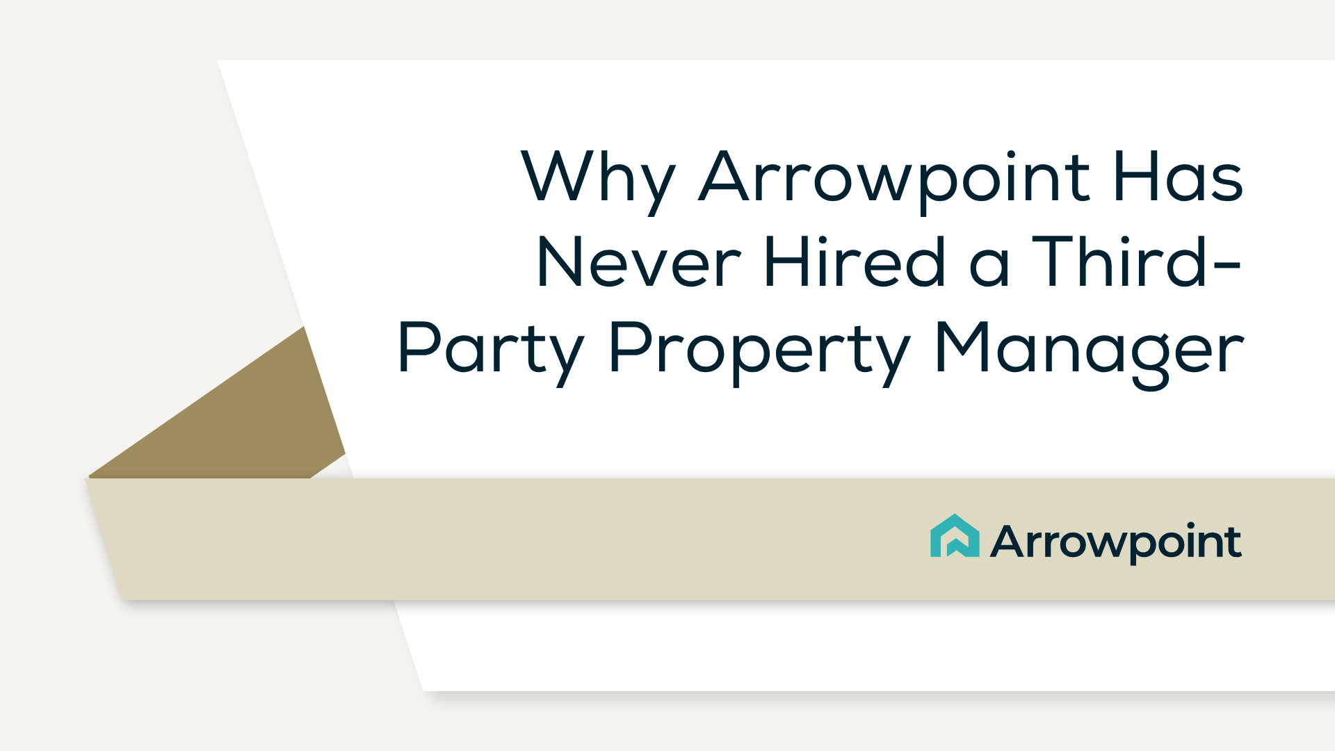 3C1 - 5 - never hired third-party manager