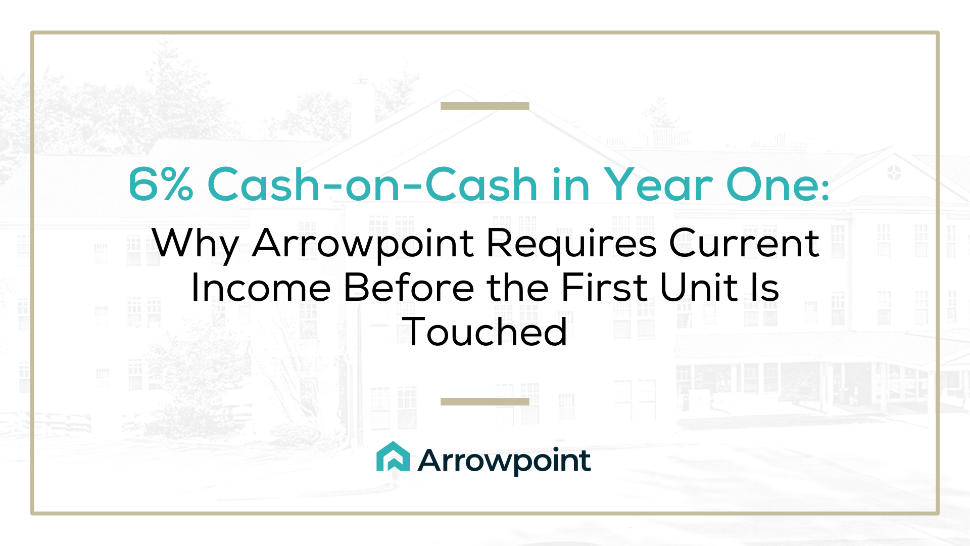 4C4 - 4 - 6% cash-on-cash year one